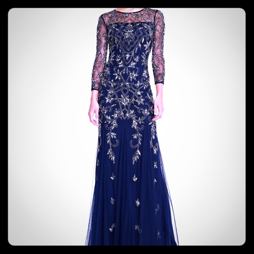 Adrianna Papell Beaded Gown